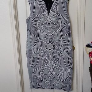 Flattering Navy Design dress